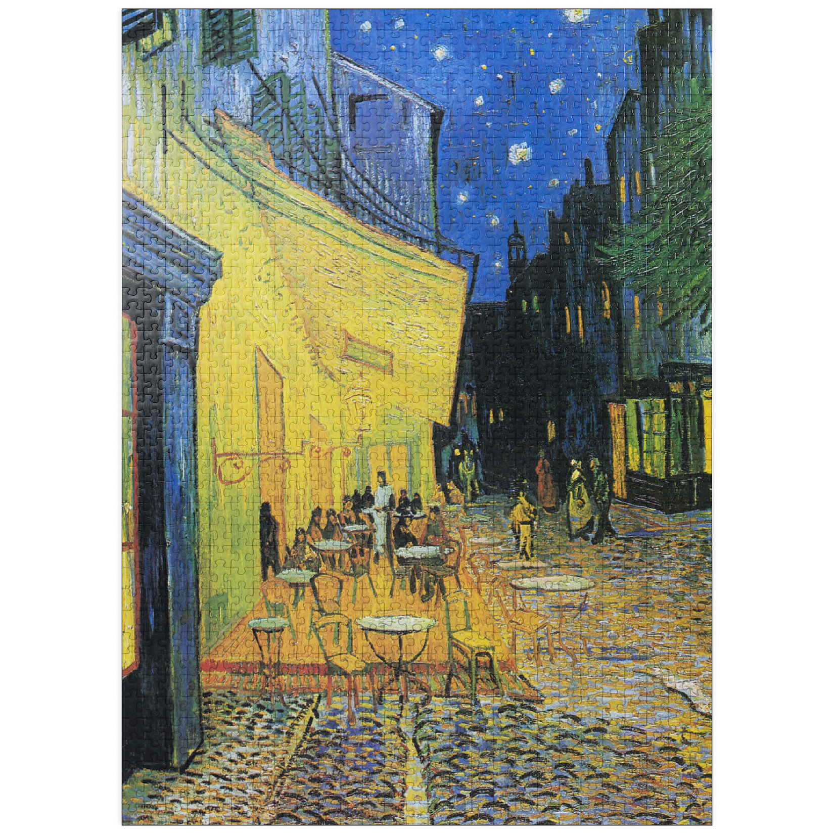Van Gogh Café Terrace at Night 1000 Piece Linen Puzzle