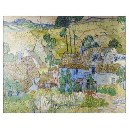 MyPuzzle - Vincent Van Goghs Farms Near Auvers 1890 - Premium 100 Piece Jigsaw Puzzle for Adults