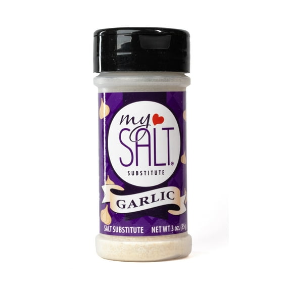 MySALT Garlic Salt Substitute, Sodium-Free, 3.oz Shaker