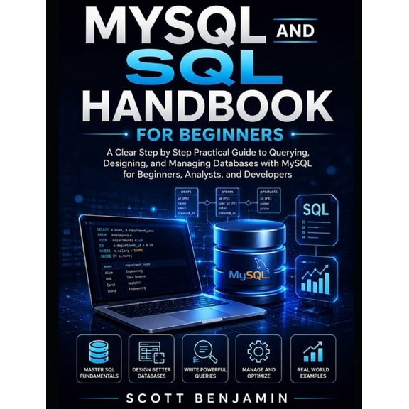 MySQL and SQL Handbook for Beginners: A Clear Step by Step Practical Guide to Querying, Designing, and Managing Database, (Paperback)