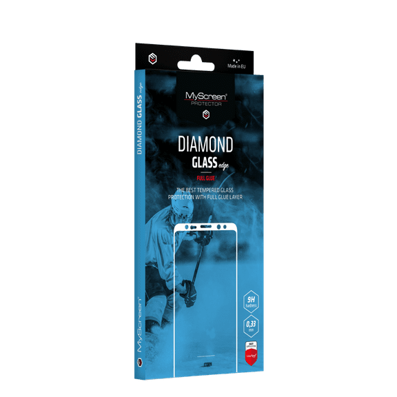 MyScreen DIAMOND GLASS edge Full Glue Black- iPhone 16 6.1"