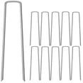 thumbnail image 2 of Deschamps Heavy Duty 12" Steel Tent Stakes – 6-Pack Lot With Storage Bag – Red, Made In USA 2 of 6