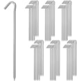 thumbnail image 1 of MySit 9 Inch Tent Stakes, Tent Stakes Metal with Hook, Heavy Duty Tarp Camping Stakes for Inflatables Outdoor Decorations, Gardening & Canopies, Tent Pegs, 60 Pack, 1 of 9