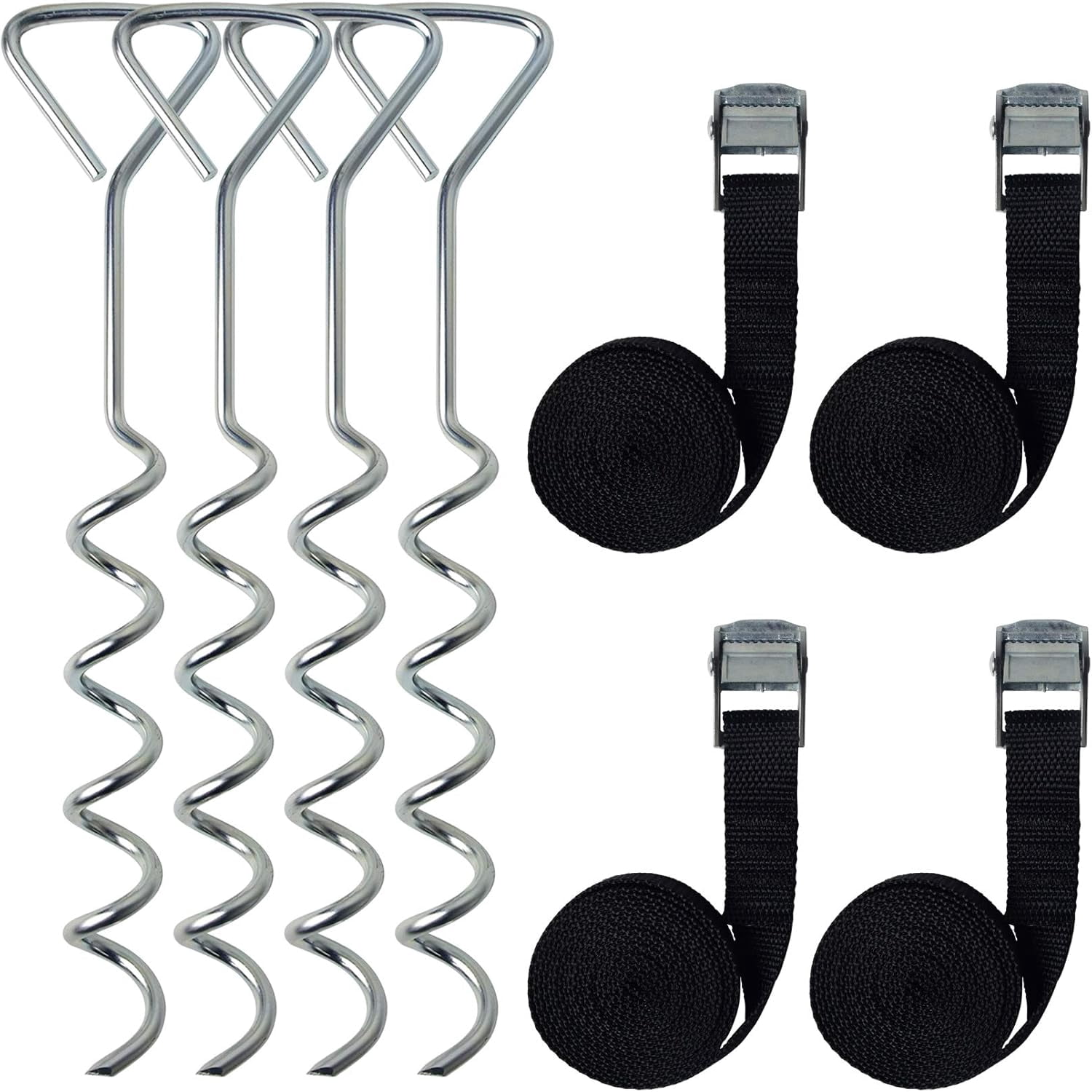MySit Trampoline Stakes Trampoline Anchors Heavy Duty Spiral Trampoline ...