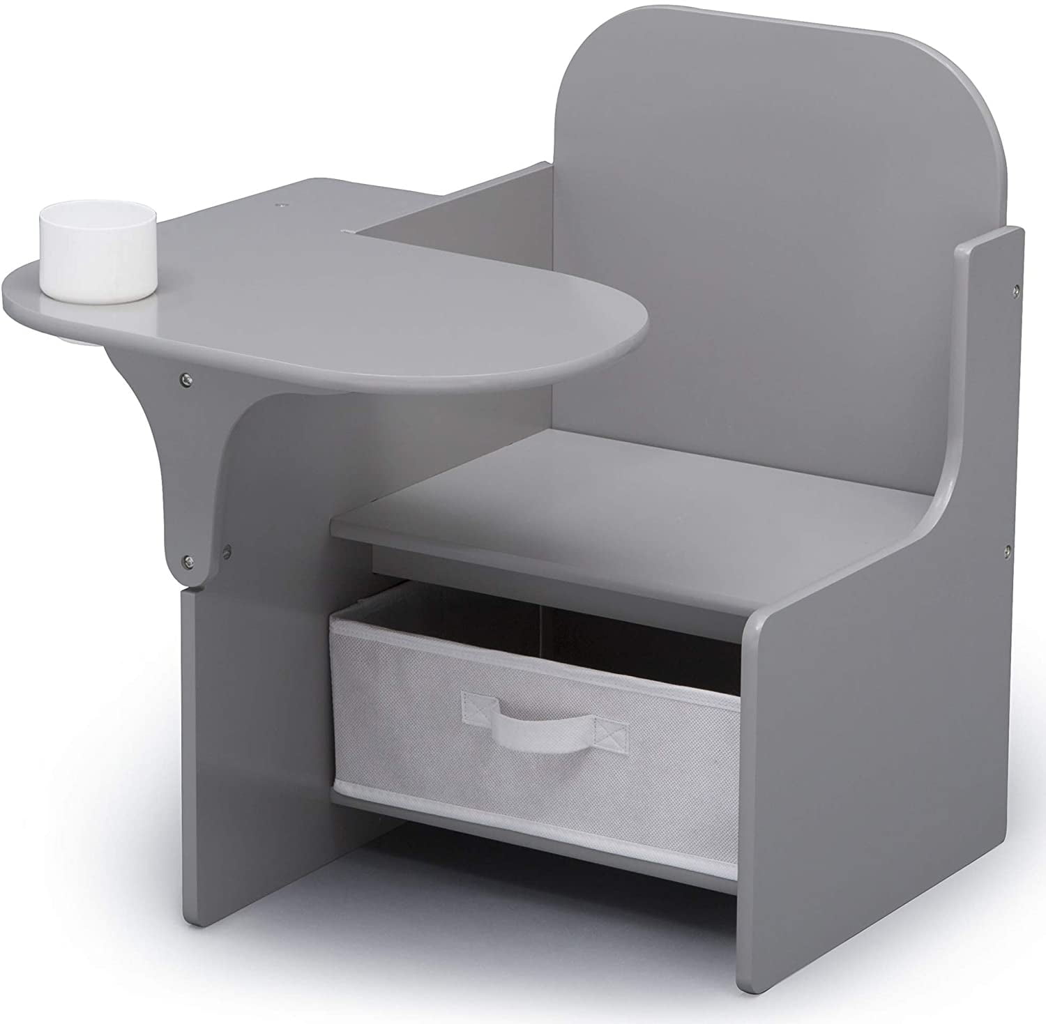 MySize Chair Desk with Storage Bin Greenguard Gold Certified Bianca