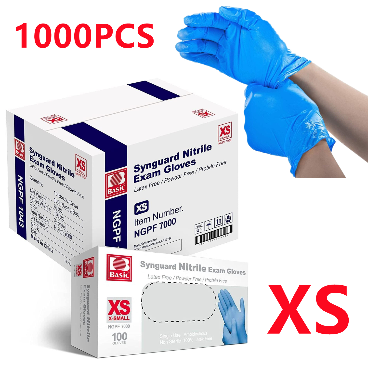 MySmile 1000PC XS Size Medical Dental Clinic Disposable Synguard