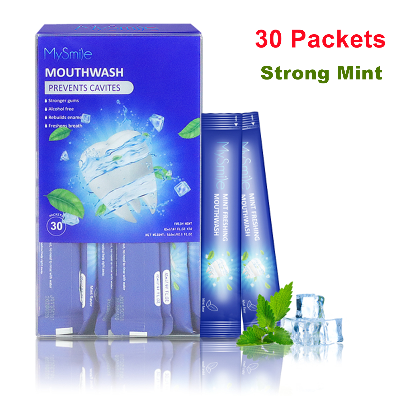 Oralabs Ice Drops Instant Fresh Breath Icy Mint Whole Box of 50