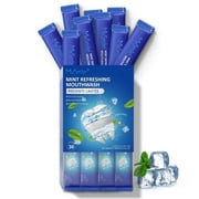 MySmile Mouthwash, Mouth Wash for Adults, Travel Mouthwash Helps Kill 99% of Bad Breath Germs, Prevents Cavities, Alcohol Free & Fluoride Free, Fresh Mint, 30Packs