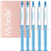 MySmile Teeth Whitening Gel Refill, Carbide Peroxide Whitening Gel for Teeth Whitening Kit, Gentle Non-Sensitive & Enamel Safe, Not Include Teeth Whitening Light, 5Pcs x 3ml, Economy Packaging