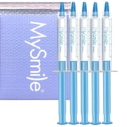 MySmile Teeth Whitening Gel Refill, Carbide Peroxide Whitening Gel for Teeth Whitening Kit, Gentle Non-Sensitive & Enamel Safe, Not Include Teeth Whitening Light, 5Pcs x 3ml, Economy Packaging