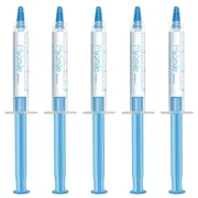 MySmile 5Pc x 3ml Peroxide Teeth Whitening Gel Refill Tooth Whitener Non Sensitive, Economy Packaging