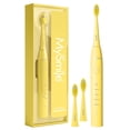 thumbnail image 1 of MySmile DY156 Sonic Electric Toothbrush for Adults, 45000 VPM Powered Toothbrush Rechargeable, IPX7 Waterproof, 5 Modes, 2 Mins Smart Timer, 60 Day Battery Life, 3 Tooth Brush Heads, Yellow, 1 of 10