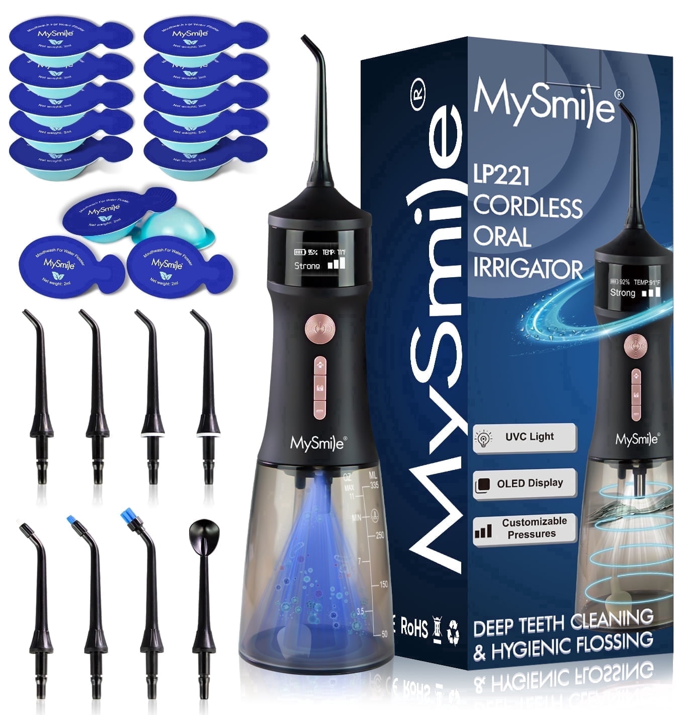 Waterpik WP-100W PLT Waterflosser Platinum Dental Electric Water