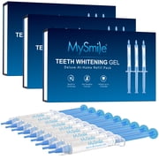 MySmile Teeth Whitening Gel Refill, Carbide Peroxide Whitening Gel for LED Teeth Whitening Kit, Gentle, Non-Sensitive & Enamel Safe, Not Include Teeth Whitening Light, 9Pcs/3 Boxes