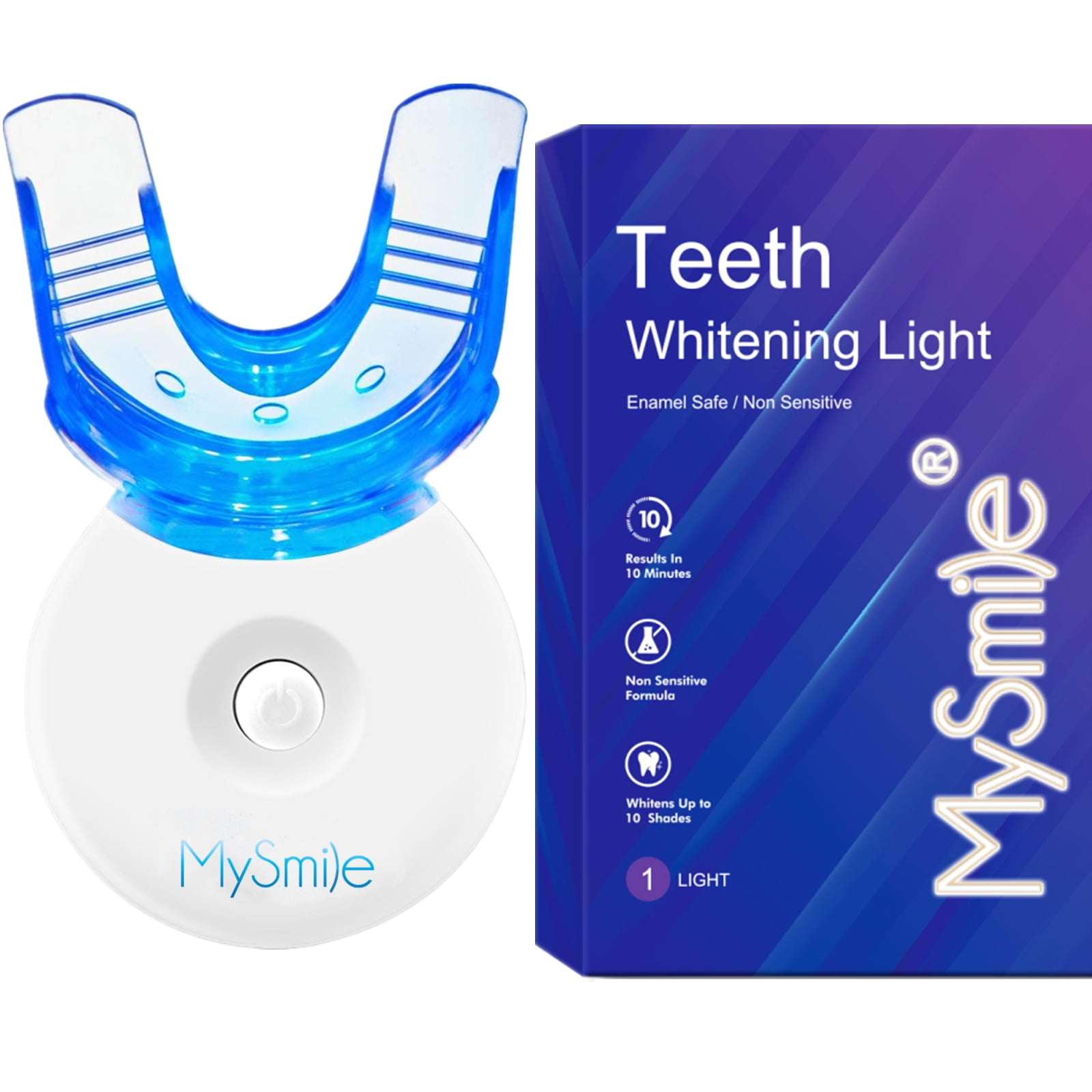 MySmile Teeth Whitening LED Light with Teeth Whitening Trays, Tooth