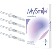 MySmile Ultimate 4pc 3ml 35% Carbamide Peroxide Teeth Whitening Gel Refill Pack, Non Sensitive Teeth Whitenner, No Light
