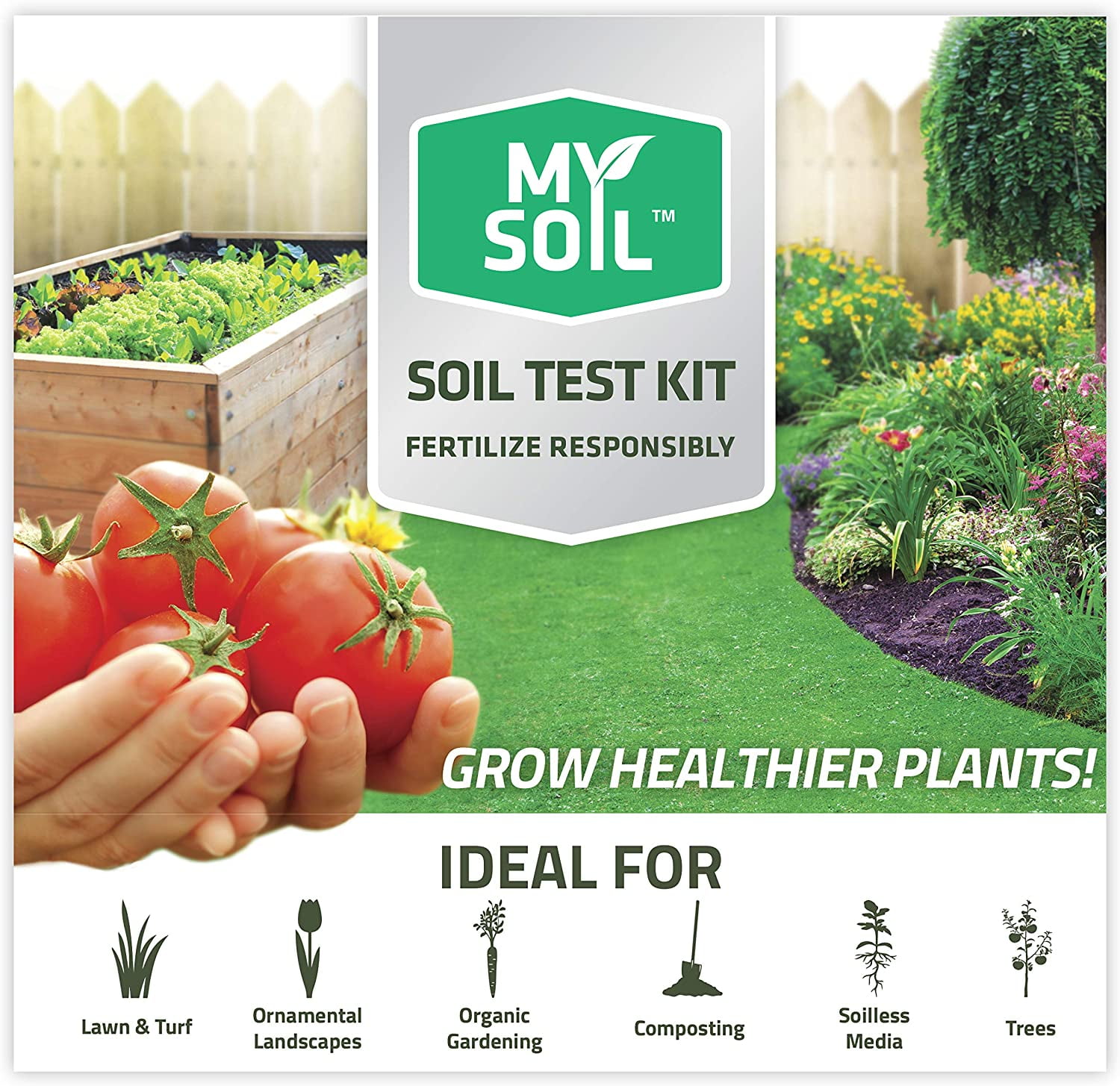 MySoil - Soil Test Kit 4 PACK | Grow the Best Lawn & Garden | Complete ...