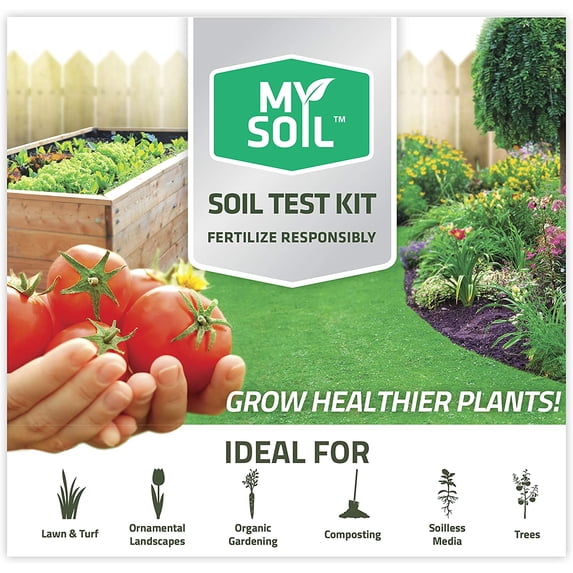 MySoil - Soil Test Kit 4 PACK | Grow the Best Lawn & Garden | Complete & Accurate Nutrient and pH Analysis with Recommendations Tailored to Your Soil and Plant Needs
