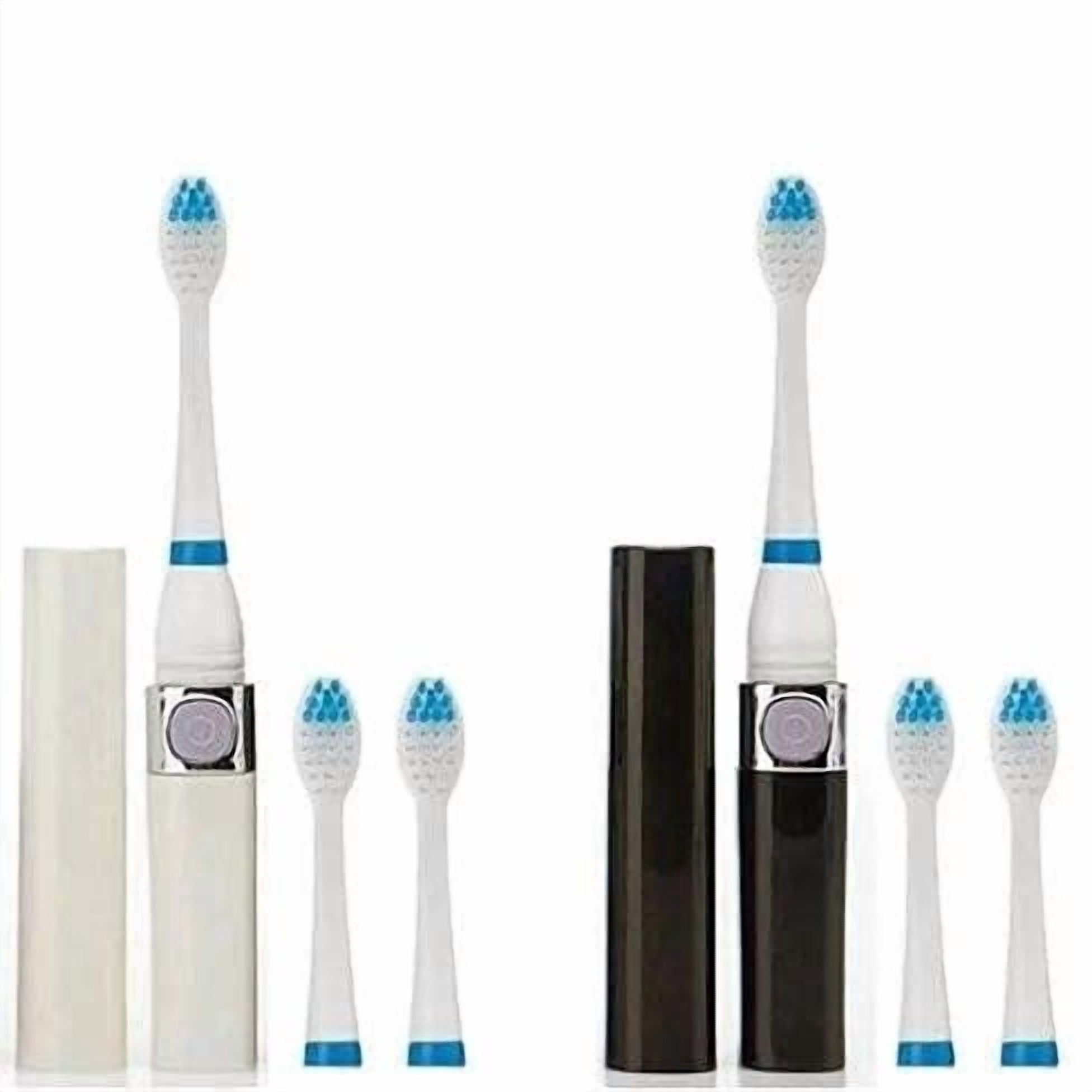 MySonic ToothBrush Set of 2, For Your Home and Travel Black