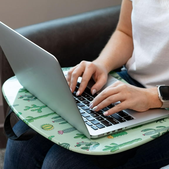 MyStyle Portable Lap Desk with Cushion - Cactus - Fits up to 15.6 Inch Laptops