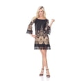thumbnail image 1 of Mya Dress, 45 - Black & Beige - Small, 1 of 1