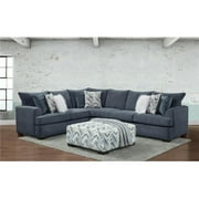 Mya Oversized Corner Sectional, Navy