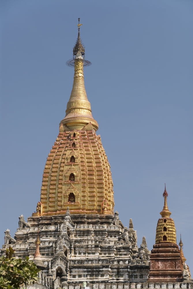 Myanmar Bagan Ananda Pahto One of the first great temples Canvas Art - Richard Maschmeyer Design Pics (24 x 36)