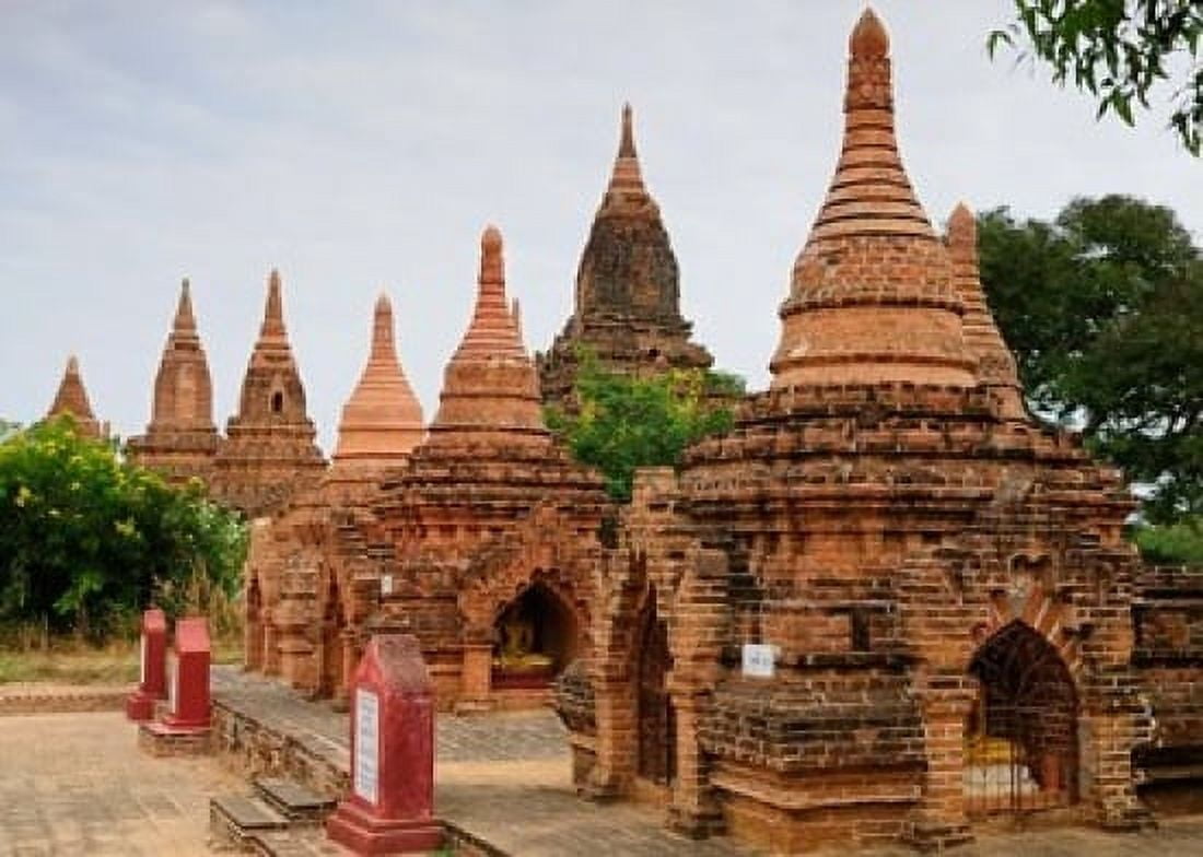 Myanmar (Burma) Bagan (Pagan) Bagan temples Canvas Art - Steve Roxbury DanitaDelimont (24 x 18)