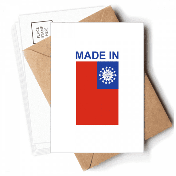 Myanmar Country Love Postcards Envelopes Blank Note Cards Mailing