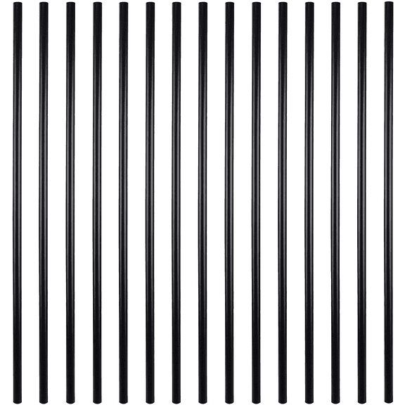 Myard 26 Inches Classic Hollow round Aluminum Deck Balusters for Deck Railing Porch (50-Pack, Matte Black)