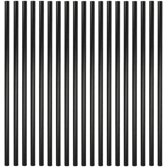 Myard 26 Inches Classic Hollow round Iron Balusters for Deck Railing Porch (50-Pack, Matte Black)