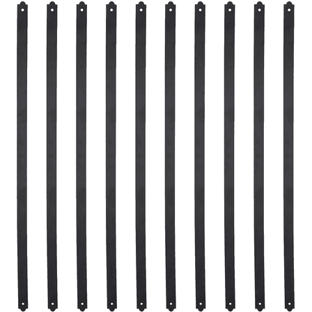 Myard 29-1/2 Inches Heavy Duty Flat Straight Iron Deck Balusters with Screws for Wood Composite Facemount Deck Railing (25-Pack, Matte Black)