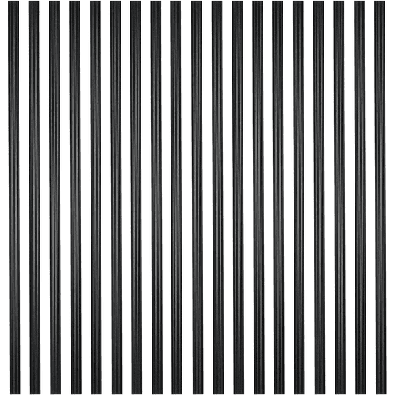 Myard 29 Inches Grooved Estate Square Aluminum Deck Balusters for Decking Railing Patio Fence, Modern Look (25-Pack, Matte Black)