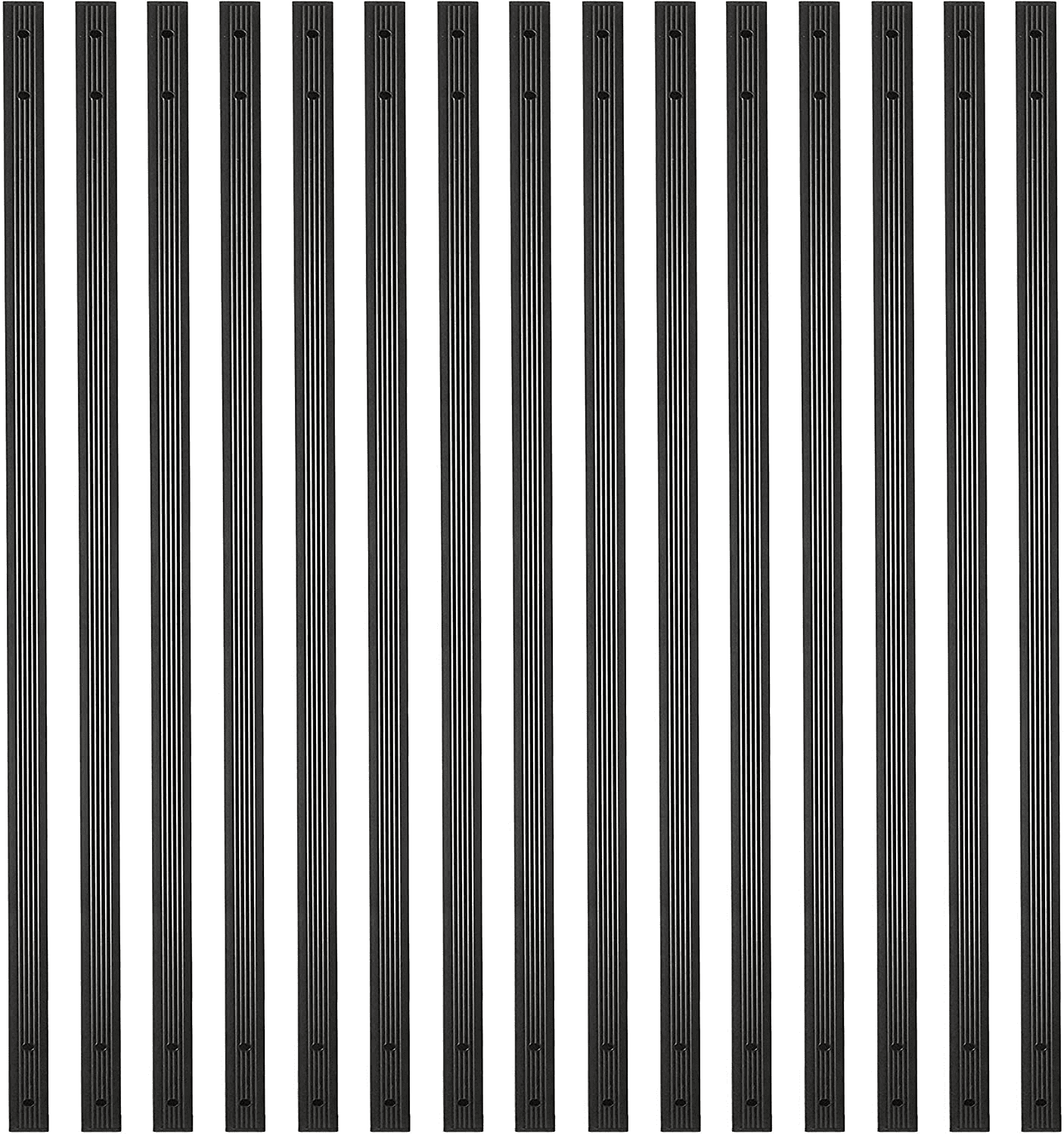 Myard 32-1/4 Inches Grooved Traditional Rectangle Aluminum Deck ...