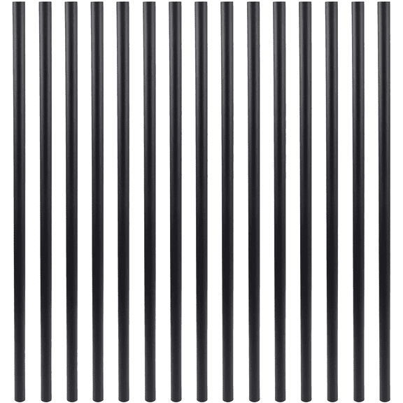 Myard 32 Inches Classic Hollow round Aluminum Deck Balusters for Deck Railing Porch (25-Pack, Matte Black)