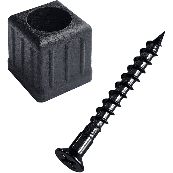 Myard Baluster Connectors with Screws for Deck Handrail Railing Fencing (Qty 100 for 50 Balusters, Classic Square Connectors)