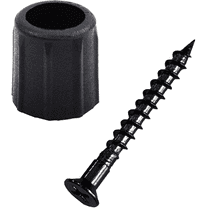 Myard Baluster Connectors with Screws for Deck Handrail Railing Fencing (Qty 100 for 50 Balusters, round Line Connectors)