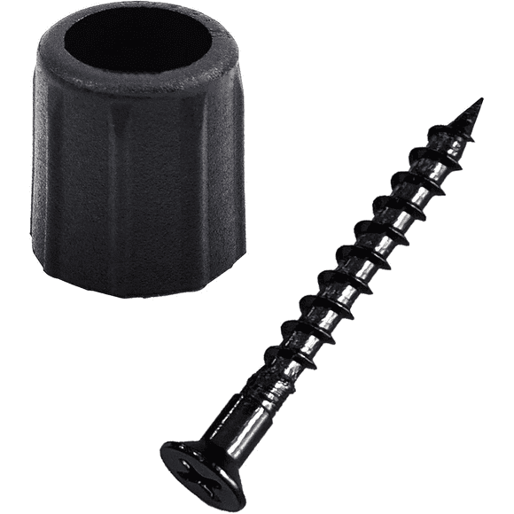 Myard Baluster Connectors with Screws for Deck Handrail Railing Fencing (Qty 100 for 50 Balusters, round Line Connectors)