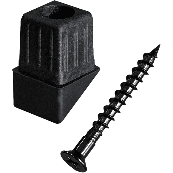 Myard Baluster Connectors with Screws for Deck Handrail Railing Fencing (Qty 50 for 25 Balusters, Classic Square Stair Connectors)