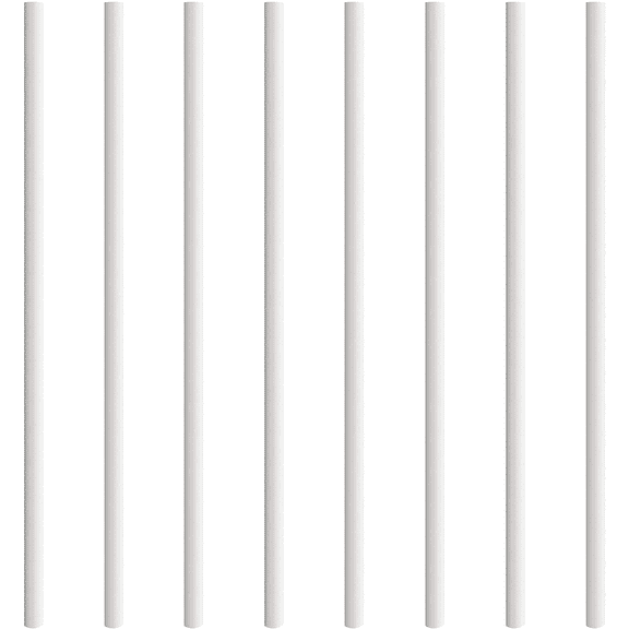 Myard Classic Hollow round Aluminum Balusters for Deck Railing Porch (26" (25Pk), White)