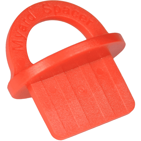 Myard DJS3.2 1/8 Inches Deck Board Jig Spacer Rings for Pressure Treated, Composite, PVC, Plank, Hardwood Decking Tool (Red, 20-Pack)