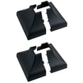 thumbnail image 1 of Myard Interlocking Post Cover Skirt Shoe for 1X1 Inch Post with 3.5X3.5 Inches Base Mounting Plate - Fast Install on Feet of Porch, Stair Handrail, Railing, Fence (2-Pack, Black), 1 of 6