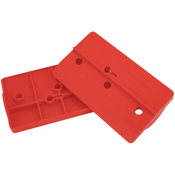 Myard Upgraded Drywall Fitting Tool Block Support the Plaster Board in Place While Positioning & Fixing (Red 2 Pcs)