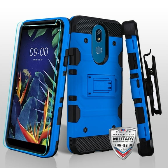 MyBat 3-in-1 Storm Tank Case for LG K40 / Harmony 3 - Blue/Black