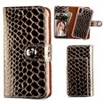 thumbnail image 1 of Mybat Crocodile Leather Wallet Case For iPhone X, XS (5.8") -Rose Gold, 1 of 6