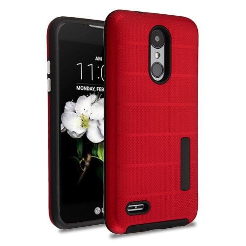 MyBat Fusion Dual Layer Case for LG Aristo 3 / Aristo 2 - Red/Black