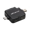 Mybat Mini / Micro USB Charger Splitter / Converter Adapter