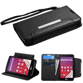 Mybat Myjacket Wallet For Lg Ls660 Tribute Vs810pp Transpyre Ms359 F60 - Black