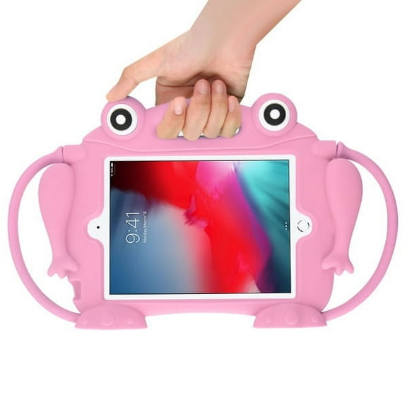 Mybat Pop-up Eyes Frog Kids Drop-resistant Protector Cover With Stand Handheld Hanging Function For Apple Ipad Mini A1432a1454a1455 Ipad Mini 2019 Ipad Mini 4 A1538a1550 - Pink