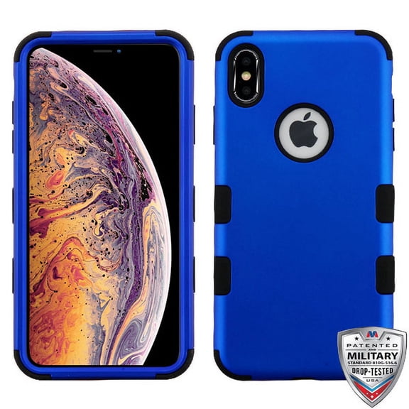 Mybat TUFF Titanium Hybrid Case For iPhone XS Max (6.5") - Blue/Black